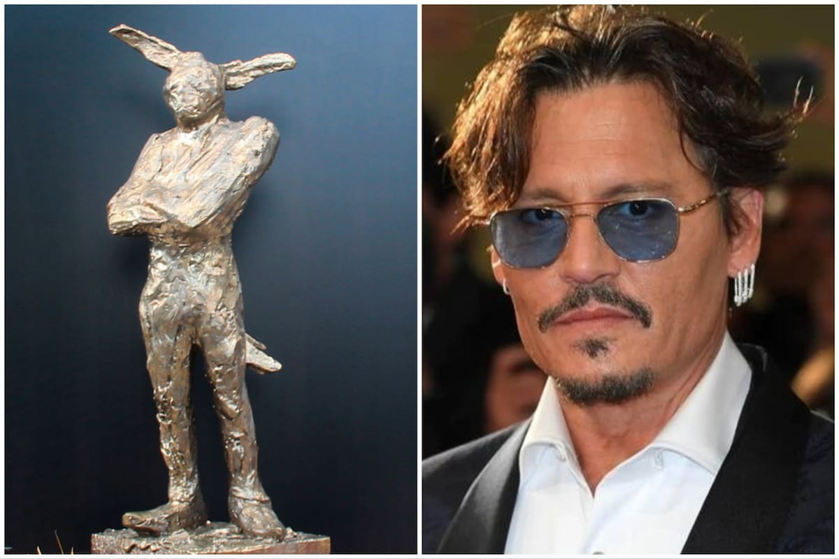 Johnny Depp se inspiró en un dibujo que hizo su hijo en la infancia para crear su primera escultura