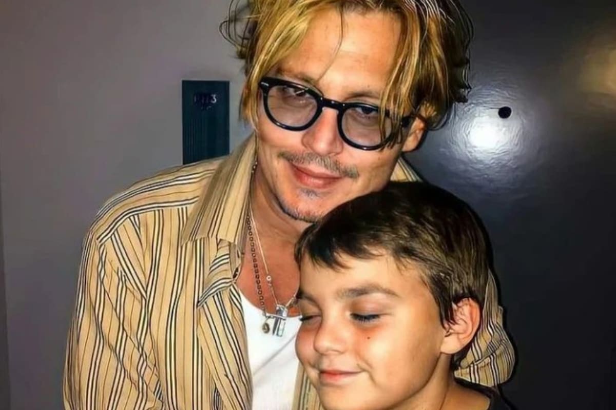 Johnny Depp y su hijo Jack, cuando él aún era menor; ahora tiene 20 años
