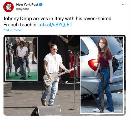 Johnny Depp y su maestra de francés fueron vistos en varios sitios de Italia juntos