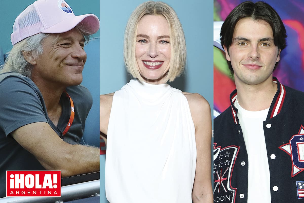 Jon Bon Jovi, Naomi Watts y Dylan Douglas.