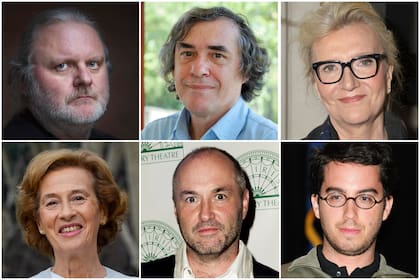 Jon Fosse, Mircea Cartarescu, Elizabeth Strout, Julia Navarro, Colum McCann y Jonathan Safran Foer