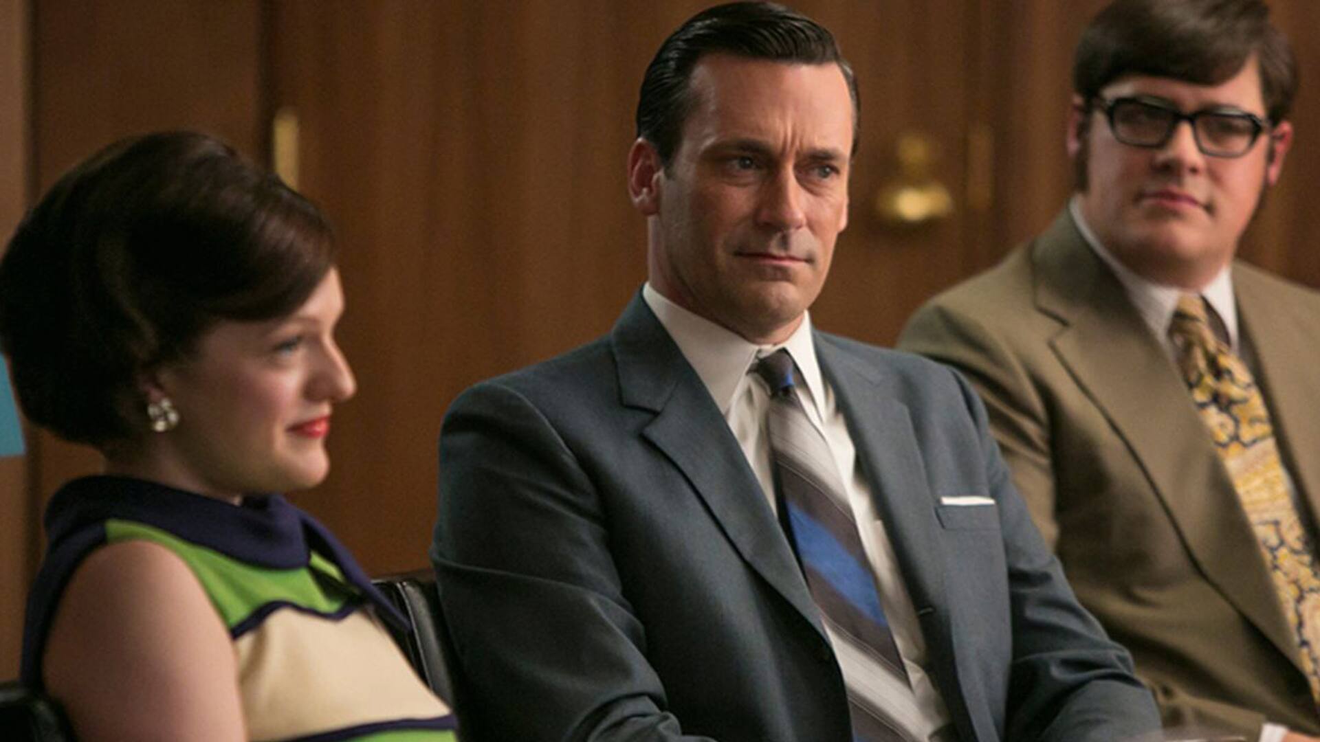 Jon Hamm y Elizabeth Moss en la inolvidable Mad Men, una serie exquisita acompañada del mejor jazz