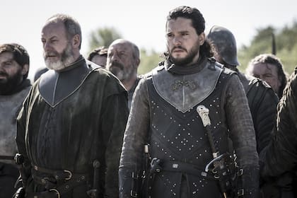 GOT 08x05: Jon Snow y Ser Davos frente al castillo de King´s Landing
