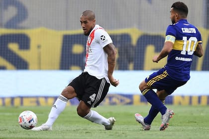 Jonatan Maidana vs. Tevez en un River-Boca de 2023