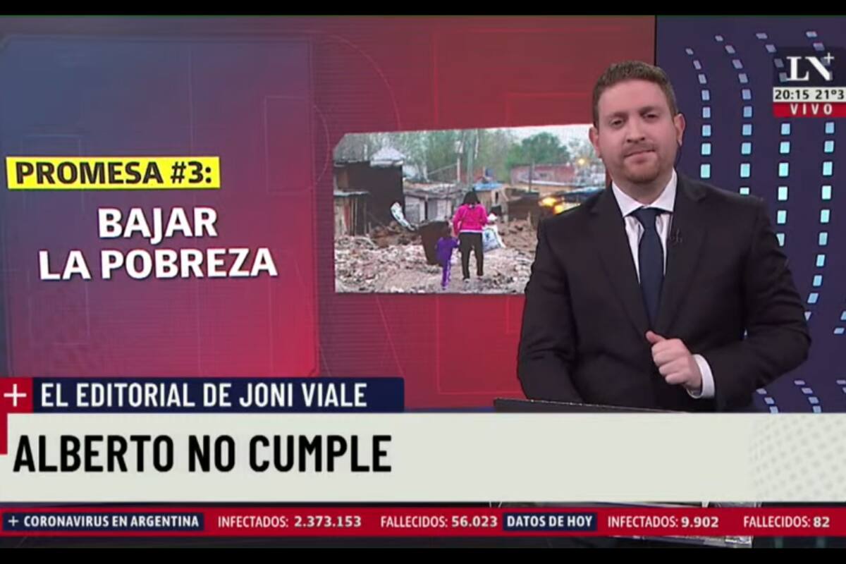 Jonatan Viale se refirió a las "falsas promesas" de Alberto Fernández y habló de un "coro de odiadores" que agrede a la oposición