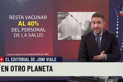 Jonatan Viale se refirió al caso de la becaria de Avellaneda de 18 años que se vacunó contra el coronavirus