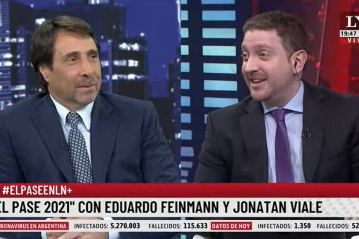 Jonatan Viale se refirió en el pase con Eduardo Feinmann al apodo que le pusieron a Victoria Tolosa Paz luego de quedar envuelta en una tormenta de viento y arena en un acto