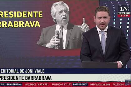 Jonatan Viale se refirió hoy a la pulsión que tiene el gobierno de controlar a la población mientras olvidan las necesidades de la gente