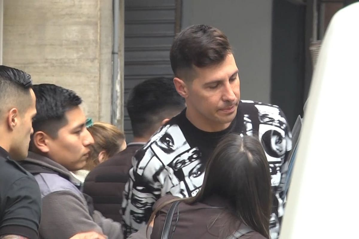 Jonathan Fabbro en el momento de ser trasladado a la cárcel tras escuchar la sentencia