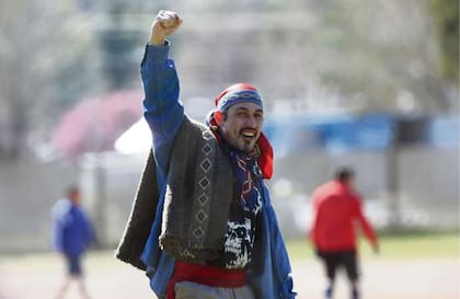 Jones Huala ayer, en su primera imagen detenido