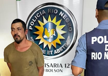 Jones Huala, cuando fue detenido en El Bolsón