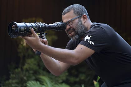 Jordan Peele en el rodaje de Nosotros