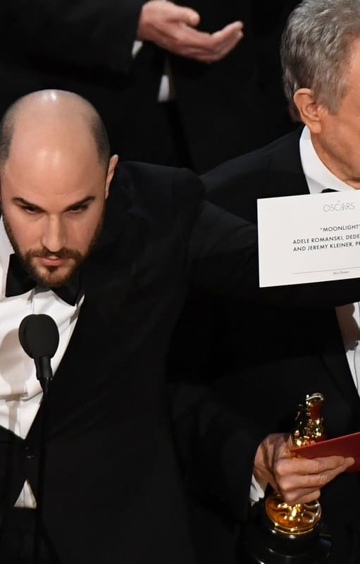 Jordan Horowits, productor de La La Land, interrumpió un discurso para anunciar al verdadero ganador: Luz de Luna