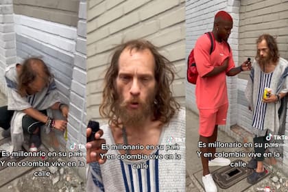 Jordan vive en las calles de Colombia y en Canadá era un importante empresario (Captura video)