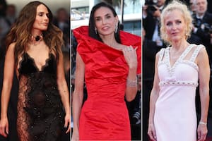 Jordana Brewster, Demi Moore y Gillian Anderson en la alfombra roja del Festival de Cine de Cannes