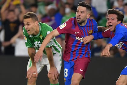Jordi Alba celebra su golazo