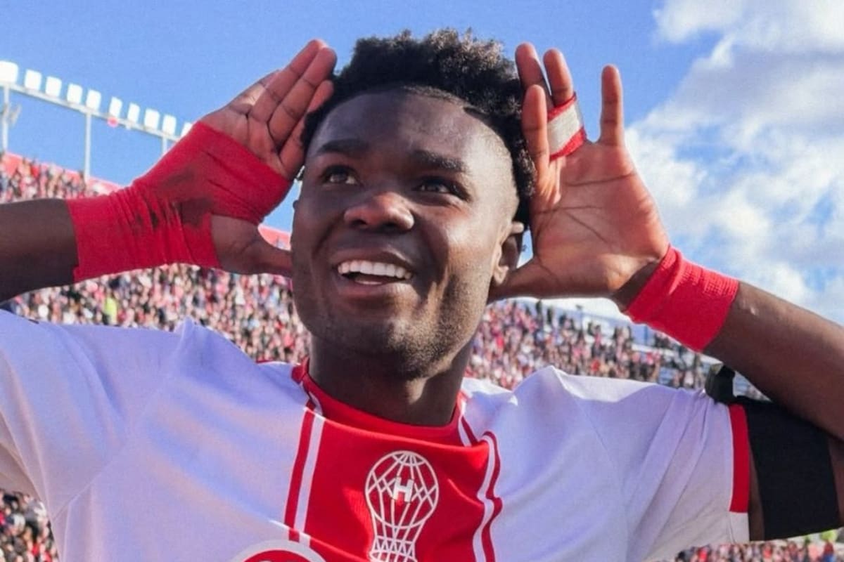 Jordy Caicedo, la tarde del controvertido festejo en el Nuevo Gasómetro