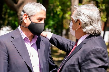 Jorge Ferraresi, con Alberto Fernández