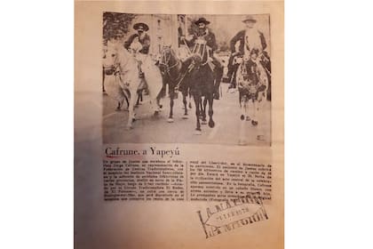 Jorge Cafrune, la foto final, antes de encontrar la muerte en la ruta