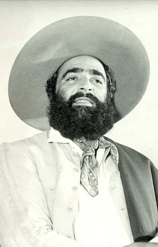 Jorge Cafrune, con su estampa de gaucho, que lo transformó en un ídolo popular