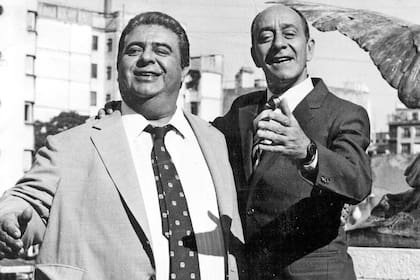 Jorge Porcel junto a Alberto Olmedo