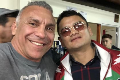 Jorge Acero Cali, con su socio Marcos Chino Maidana