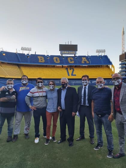 Jorge Amor Ameal junto con Maidana, Cali y el equipo de Chino Maidana Promotions; fue en marzo de 2021