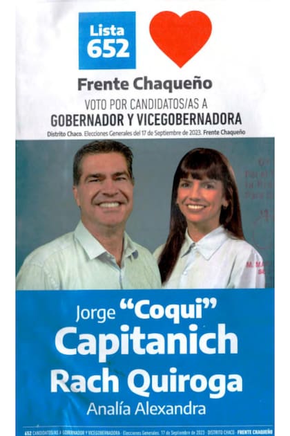 Jorge Capitanich busca la reelección con la lista 652