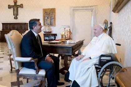 Jorge Capitanich ,en su visita al papa Francisco