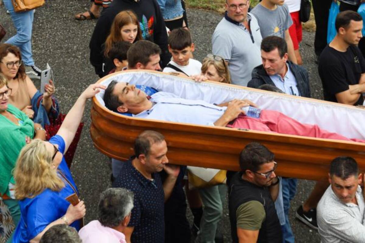 Jorge Cotiño se "ofreció" a la santa en 2023 cuando estuvo a punto de morir en el hospital.