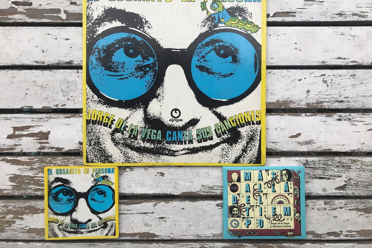 Jorge de la Vega x 3: El vinilo original (1968), la reedición en CD de la galería Ruth Benzacar (2000) y el flamante Más allá del tiempo, con Marikena Monti.