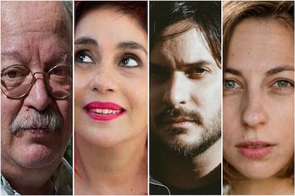 Jorge Fondebrider, Graciela Aráoz, Ricardo Añez Montiel y Julie Tirard