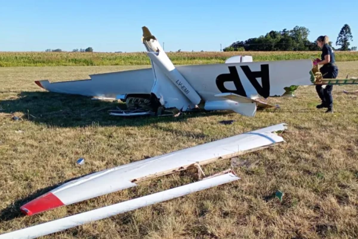 Jorge García murió este domingo tras un accidente con un planeador del aeroclub Pergamino durante maniobras de aterrizaje