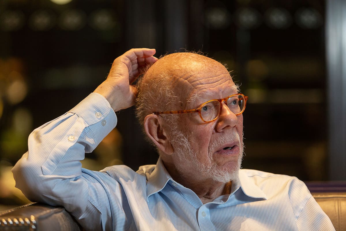 Jorge Helft en 2022, cuando impulsó la muestra de Christo y Jean-Claude que se exhibió en Fundación Proa