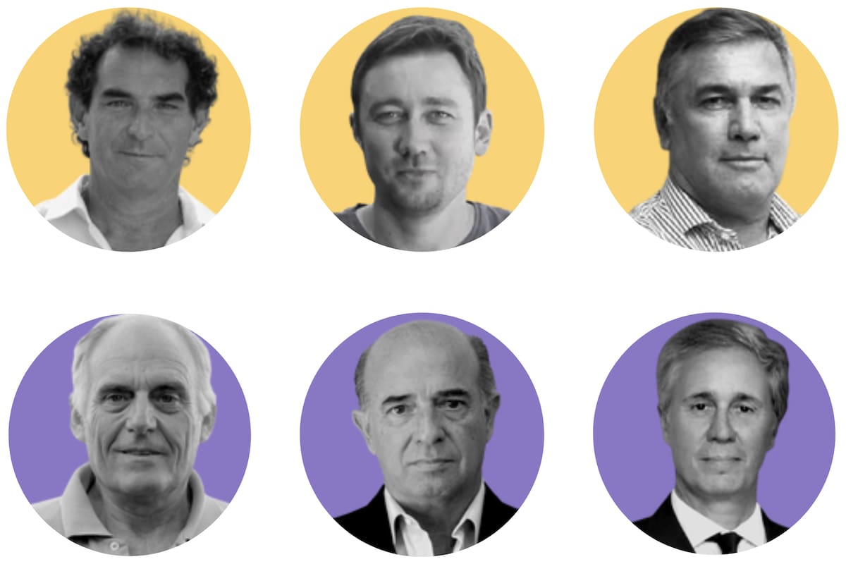 Jorge Josifovich, Esteban Motta, Dieter von Pannwaitz, Alberto del Solar Dorrego, Beltrán Benedit y Sebastián Etchevehere
