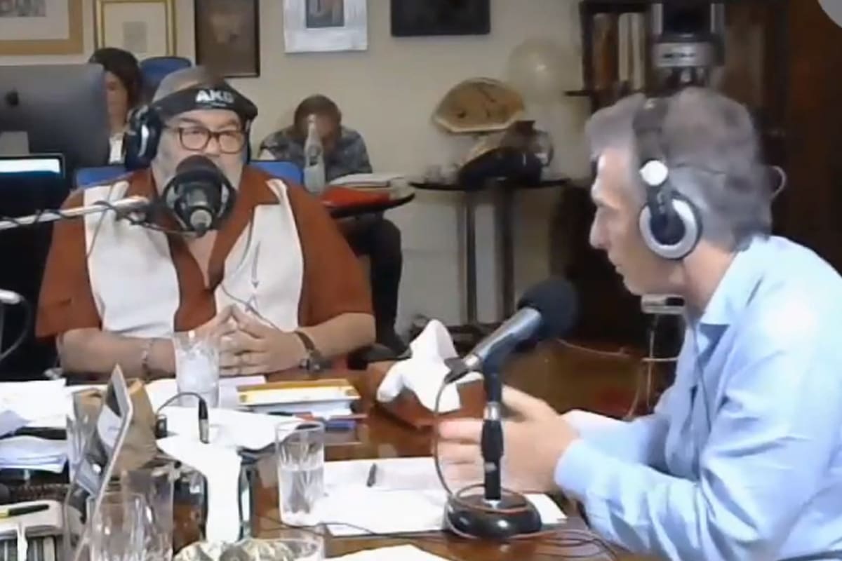 Jorge Lanata durante la entrevista a Mauricio Macri