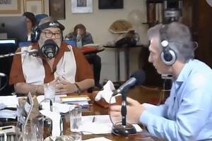 Jorge Lanata durante la entrevista a Mauricio Macri