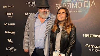 Jorge Lanata fue con su hija Lola a ver el show tributo a Soda Stereo.