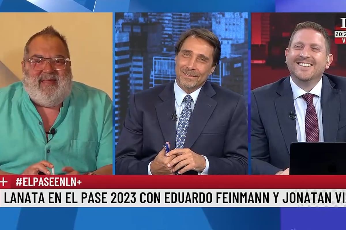Jorge Lanata participó como invitado del habitual "pase" entre Eduardo Feinmann y Jonatan Viale en LN+