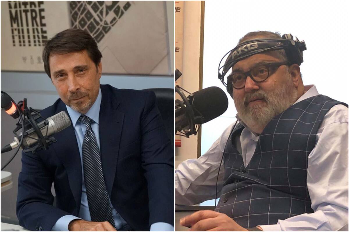 Jorge Lanata trató de histérico a Eduardo Feinmann en el pase de Mitre (Foto: Mitre)