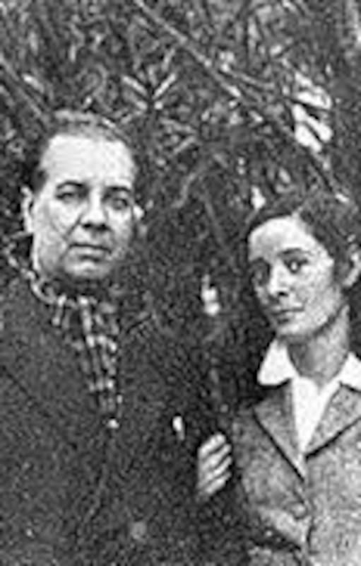 Jorge Luis Borges y Estela Canto en el Jardín Zoológico, en 1945