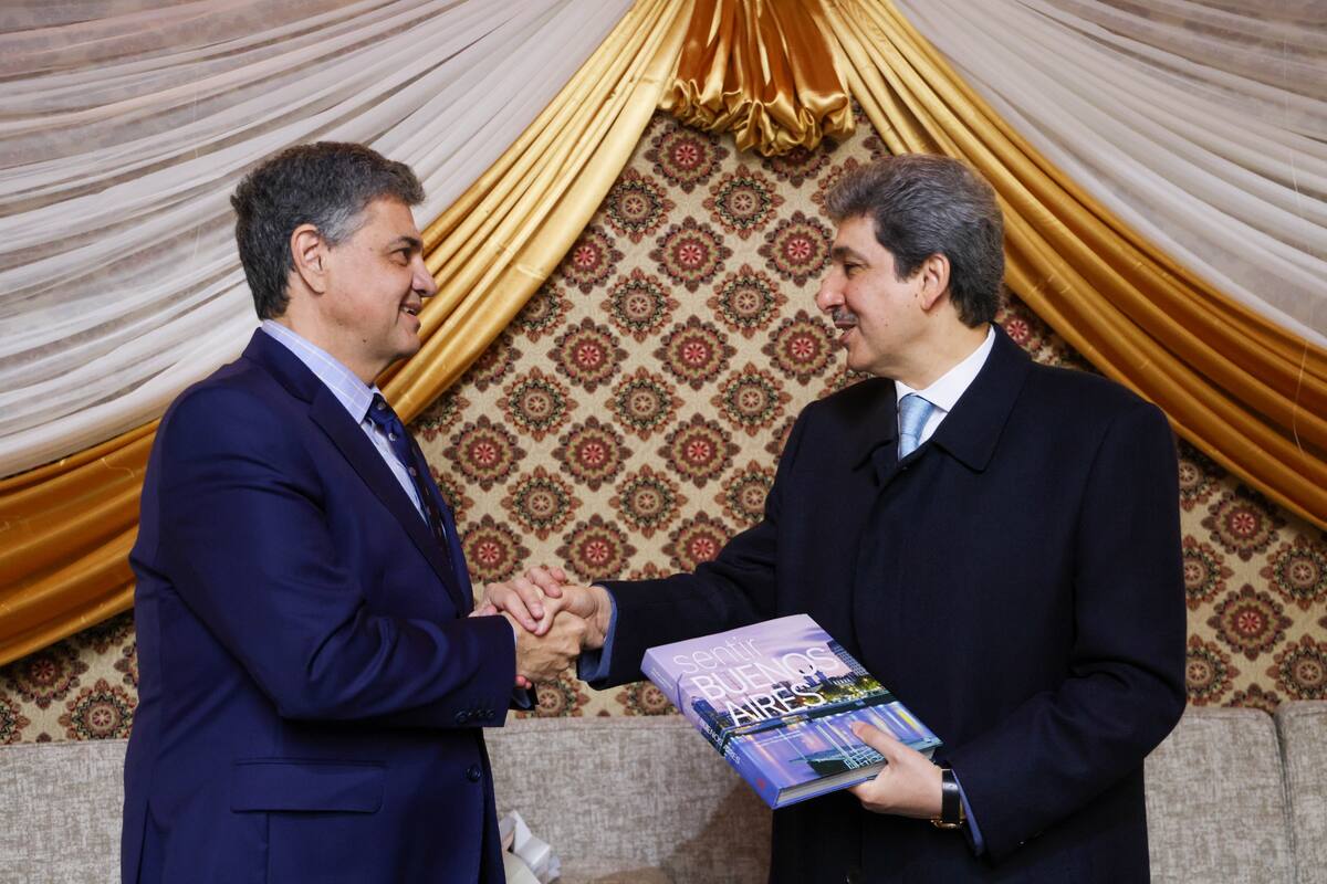Jorge Macri con el embajador de Arabia Saudita.