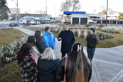 Jorge Macri cuando recorrió las nuevas obras