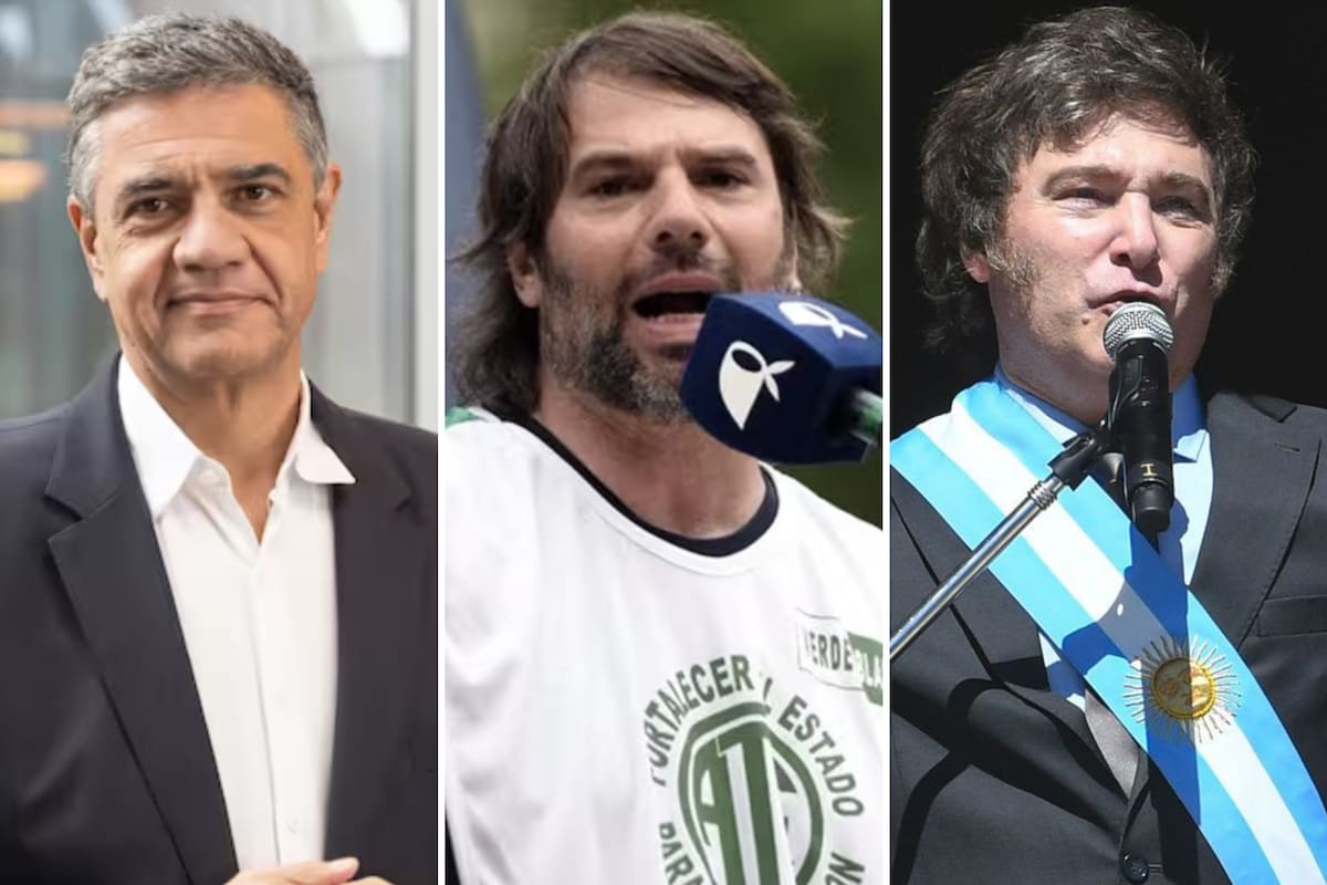 Jorge Macri, Daniel Catalano y Javier Milei