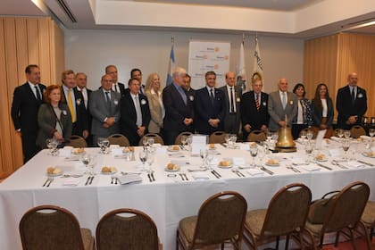 Jorge Macri, durante el almuerzo organizado por el Rotary Club
