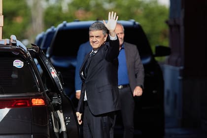 Jorge Macri, en la Casa Rosada, durante la última reunión entre Milei y los gobernadores
