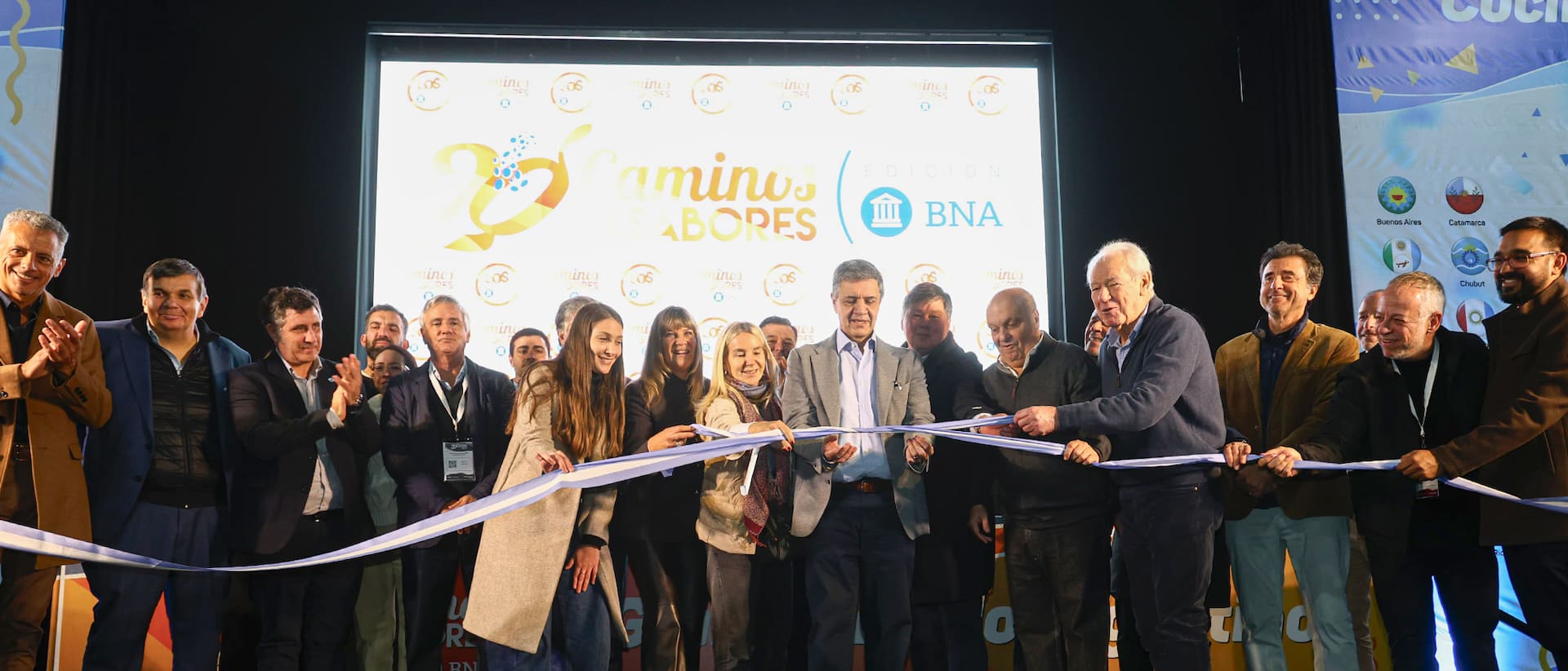 Jorge Macri en la presentación de Caminos y sabores