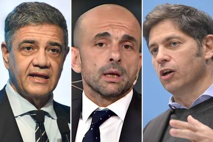 Jorge Macri, Franco Mogetta y Axel Kicillof