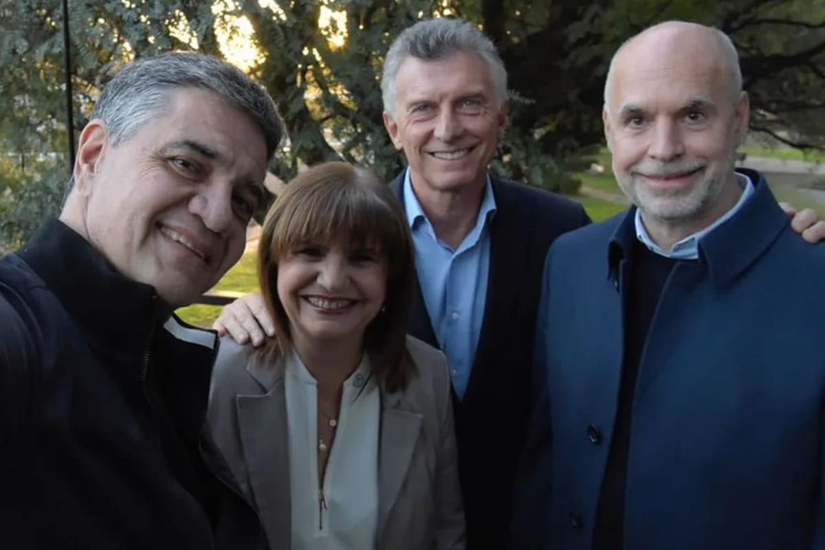 Jorge Macri, Patricia Bullrich, Mauricio Macri y Horacio Rodríguez Larreta