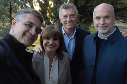 Jorge Macri, Patricia Bullrich, Mauricio Macri y Horacio Rodríguez Larreta